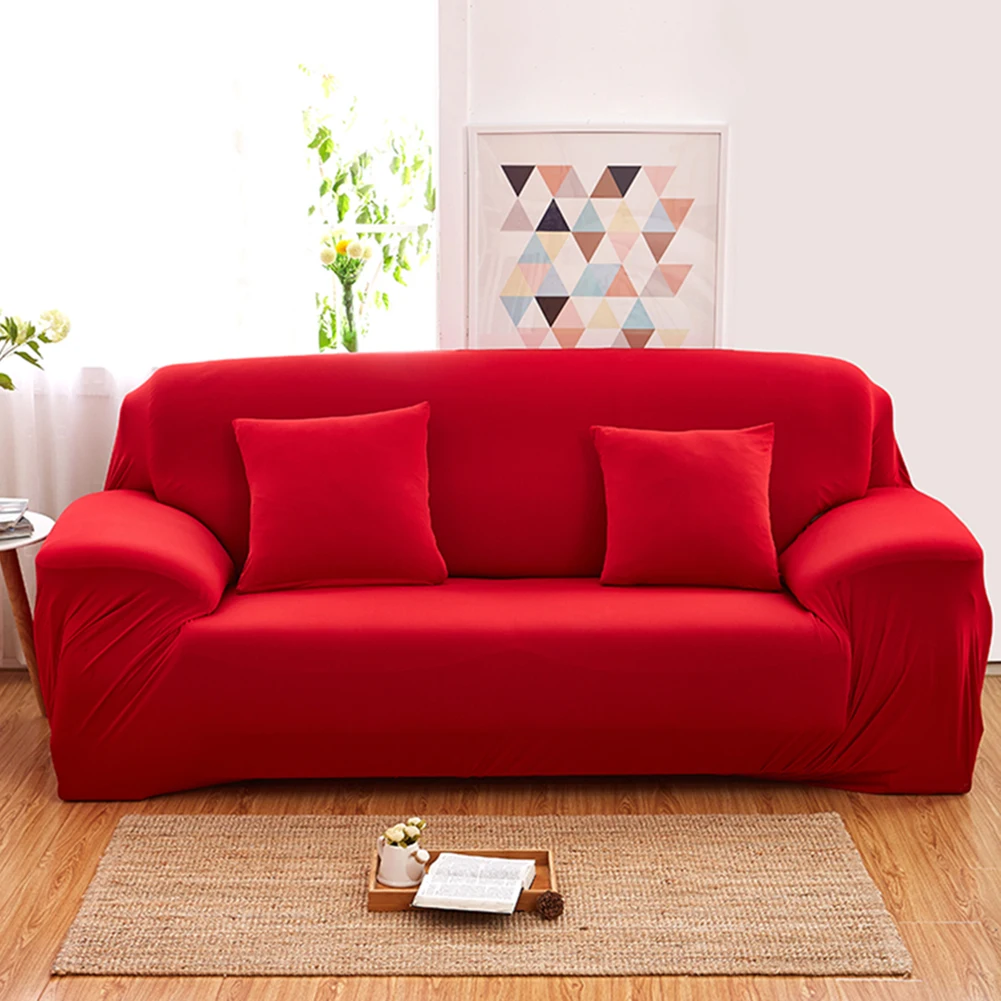 Solid Color Elastic Sofa Wrap Full Cover Anti-Slip Couch Cases Protector Decor | Дом и сад
