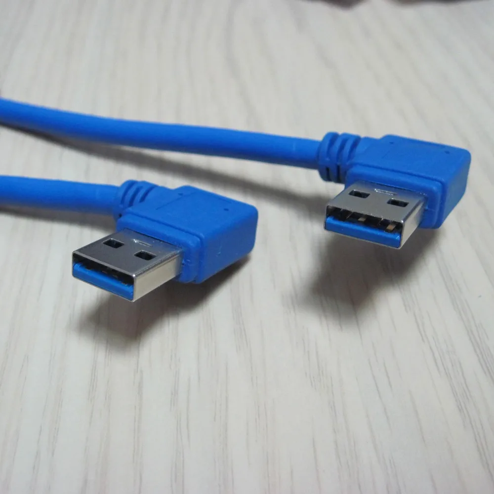 2 портовый разъем USB 3 0 под углом 90 градусов прямоугольный Штекерный кабель 30