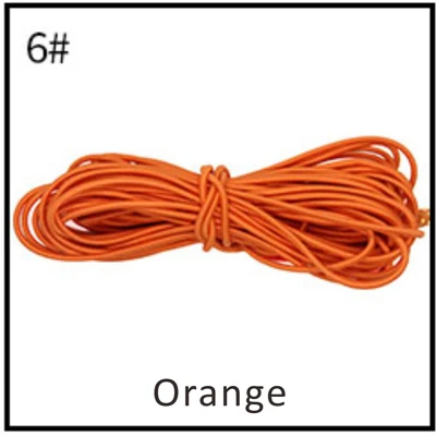 6 - Orange 3 м/лот сильный эластичный Канатный шнур 3 мм Круглый Банджи шок растягивающийся шнур DIY 24 разных цветов - Цвет: 6 - Orange