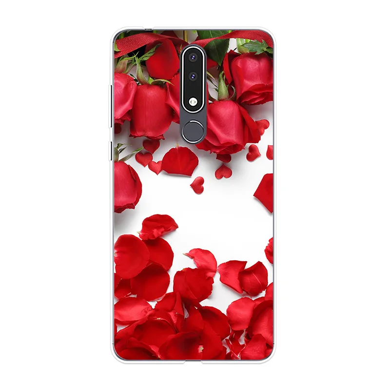 Phone Case For Nokia 1 2 3 5 6 7 8 Soft Cover Flowers Silicone Fundas 2.1 3.1 5.1 6.1 Plus 7.1 8.1 case |