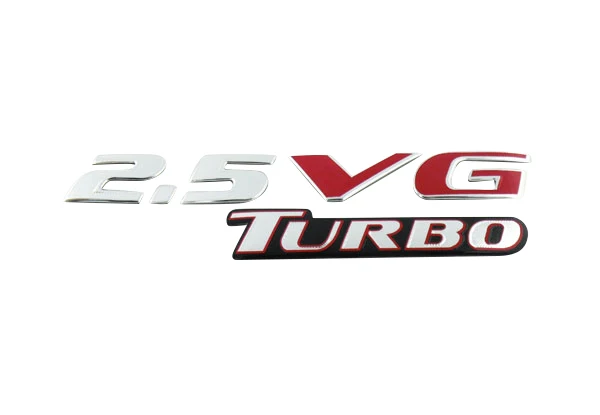 Автомобильная эмблема turbo 2 5 VG|Наклейки на автомобиль| |