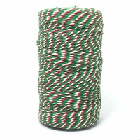 new 8ply 1mm1 5mm cotton bakers mix 150yardspool bakers twine gift packing whiteredgreen twine for crafting