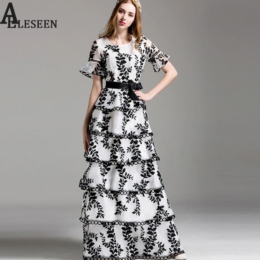 Богемная мода макси лето Vestido 2018 Новое Винтажное с расклешенными рукавами