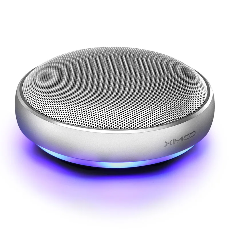 

Крутой Портативный беспроводной Bluetooth динамик для компьютера сабвуфер светодиодный ночсветильник Громкая связь можно воспроизводить с по...