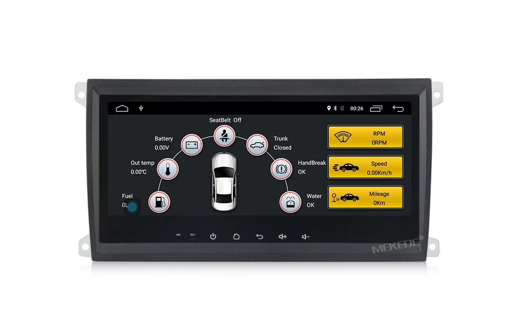 MEKEDE Android 7,1 Автомобильный мультимедийный плеер 2 din Автомобильный Радио gps для Porsche/Cayenne OBD2 микрофон Bluetooth USB DVR DAB Wifi