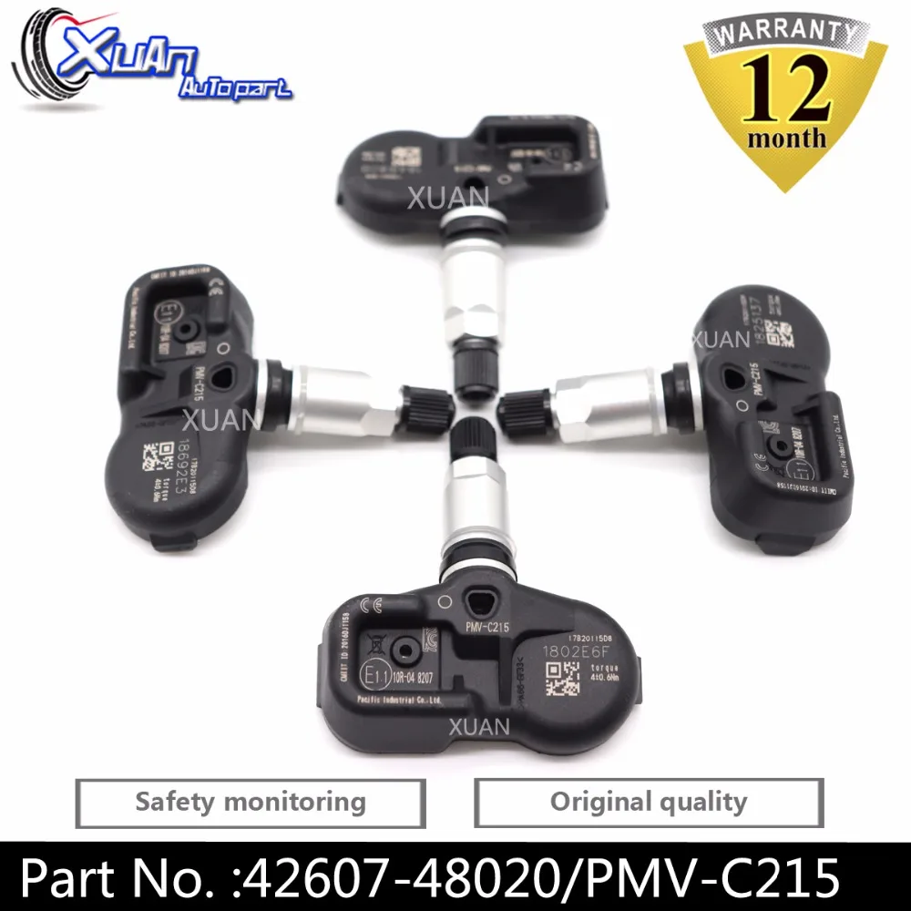XUAN 42607 48020 TPMS датчик давления в шинах для Toyota Camry C HR Land Cruiser 200 Prado 2015 2023 433 МГц|Датчик