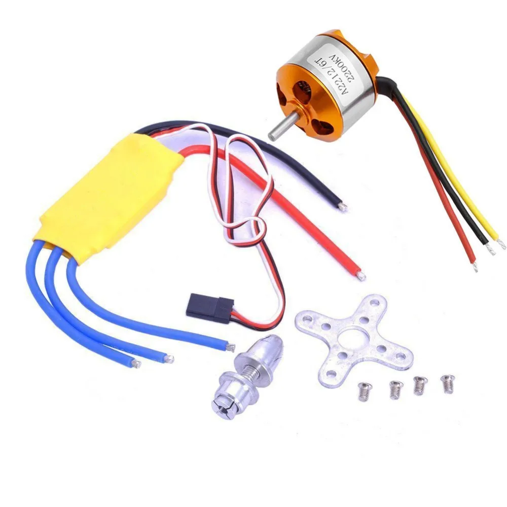 A2212 2200KV KV2200 Outrunner бесщеточный двигатель + 30A ESC электрический регулятор скорости