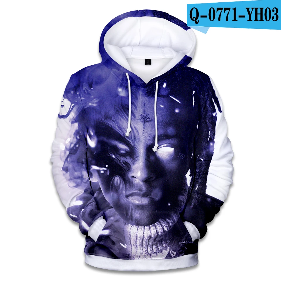 Хит рапер Xxxtentacion 3D толстовки мужские/женские модные высококачественные 3D стильные Harajuku Xxxtentacion мужские толстовки - Цвет: 3D-3