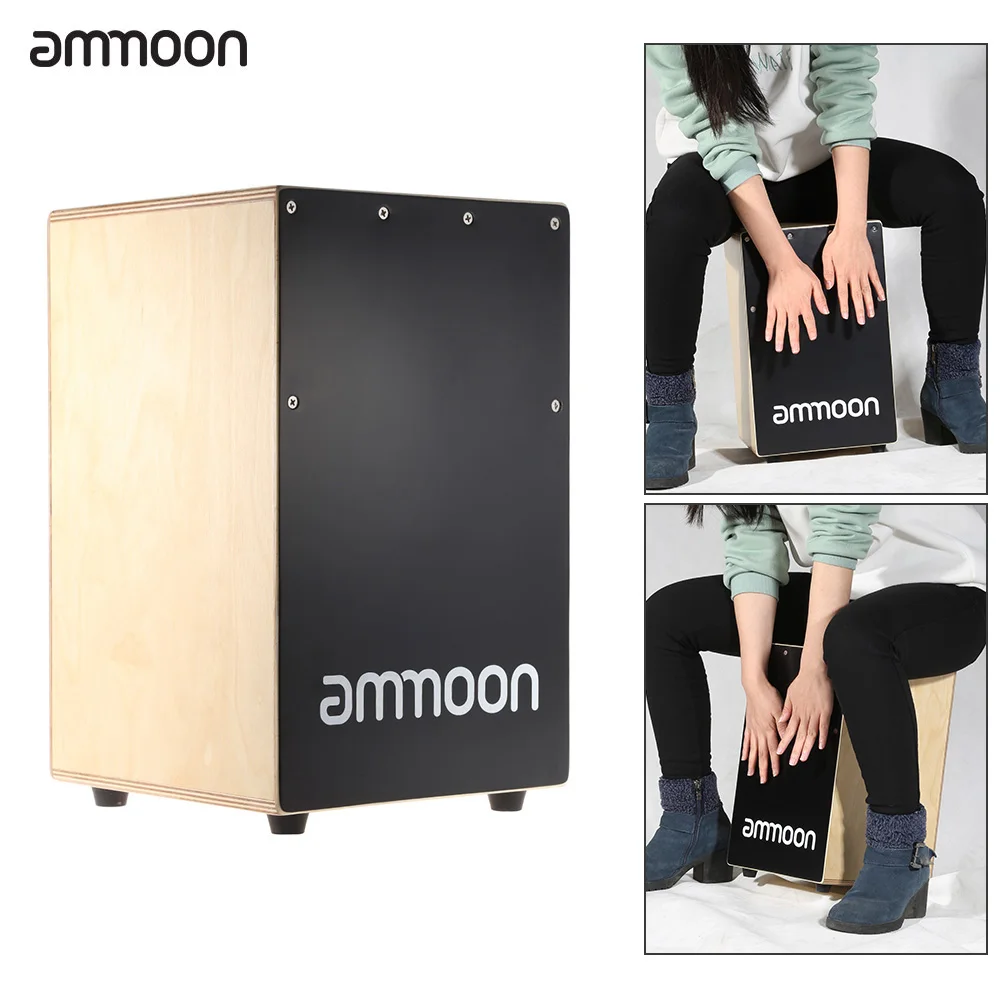 Ручной барабан ammoon Cajon детская деревянная коробка инструмент с выдвижными