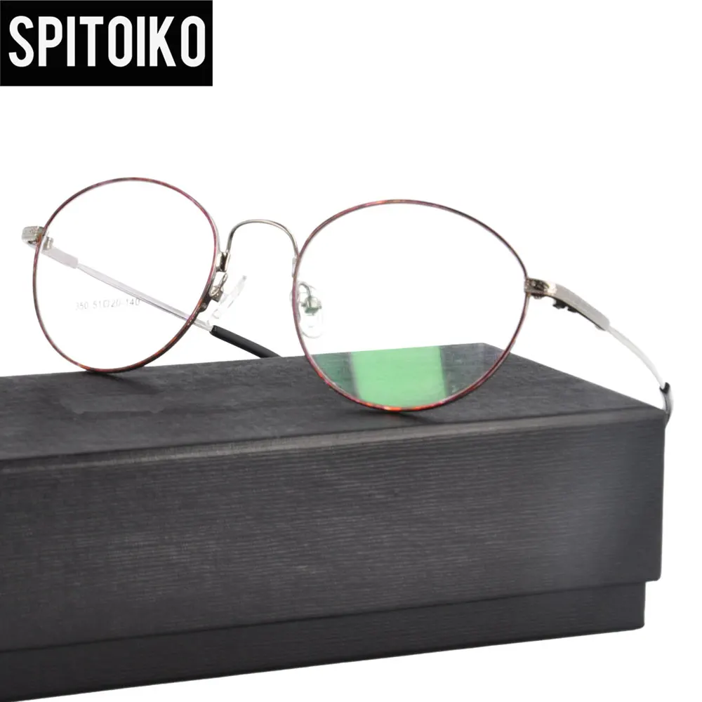 

Круглые титановые очки SPITOIKO, полная оправа для очков, оптическая оправа 350