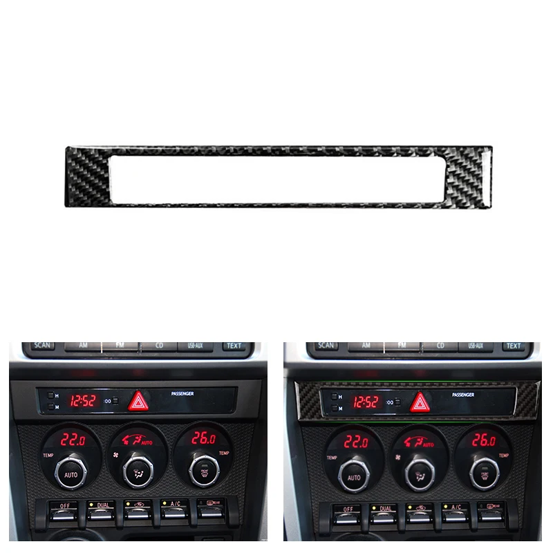 

Car Styling Real Carbon Fiber Center Control Frame Cover Protective Trim For Toyota 86 Subaru BRZ 2013 2014 2015 2016 2017
