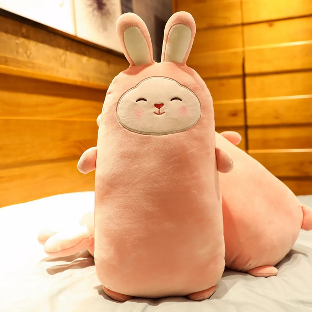 55/75/100CM Soft Lovely Pink Rabbit Plush Toy Kids Baby Accompany Sleep Toys Doll Bunny Animals Pillow | Игрушки и хобби