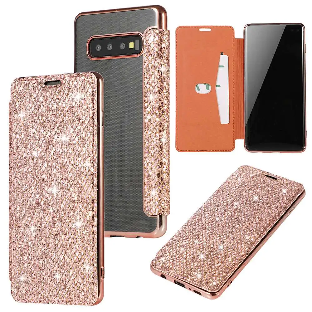 Роскошный Алмазный чехол для телефона Samsung Galaxy S10 Plus S8 S9 S10E кожаный NOTE8