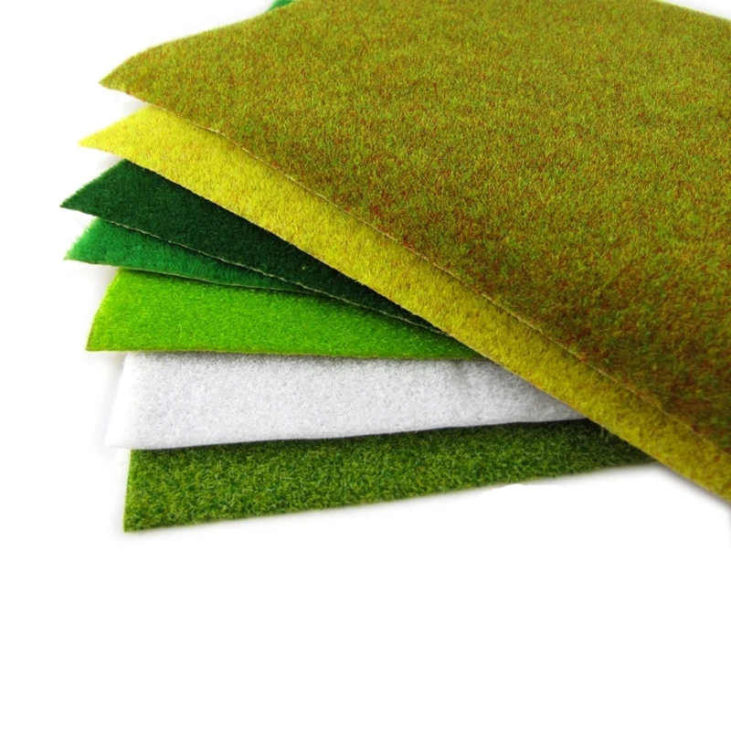

5pcs Outdoor landscape construction sand table model material nylon lawn turf paper technology model parts/DIY toy accessories