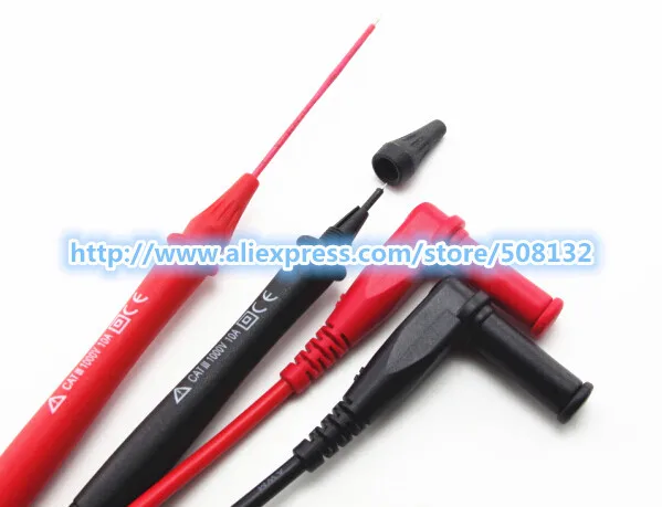 Выдвижной набор тестовых наконечников из ПВХ регулируемая длина для мультиметра