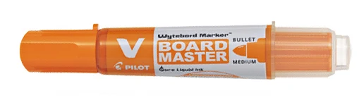 3 Pieces Orange Pen Pilot WBMAVBM V доска мастер Средний пуля круглый носок белая доска маркер черный/синий/красный/оранжевый/зеленый/фиолетовый заправка чернил P-WMRF8 - Цвет: 3 Pieces Orange Pen