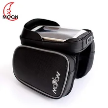 MOON Bicycle Bag Mobile Phone Waterproof Touch Bag Mountain Bike Front Beam Bag Riding Equipment Parts Bicycle Saddle Bag