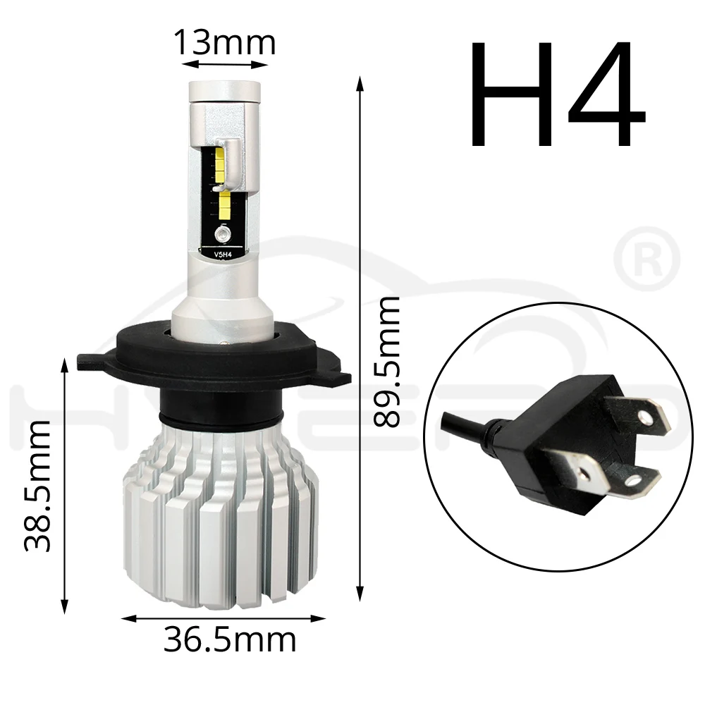 2X V5S, H1, H4, H7, H8, H15, HB3, HB4, 9004 шт., X, 26 Вт, фара противотуманная, автомобильная, светодиодная, 50 Вт, 6000 лм, лампа дальнего ближнего света, автомобильная, мобильная лампа, К, DC 12 В