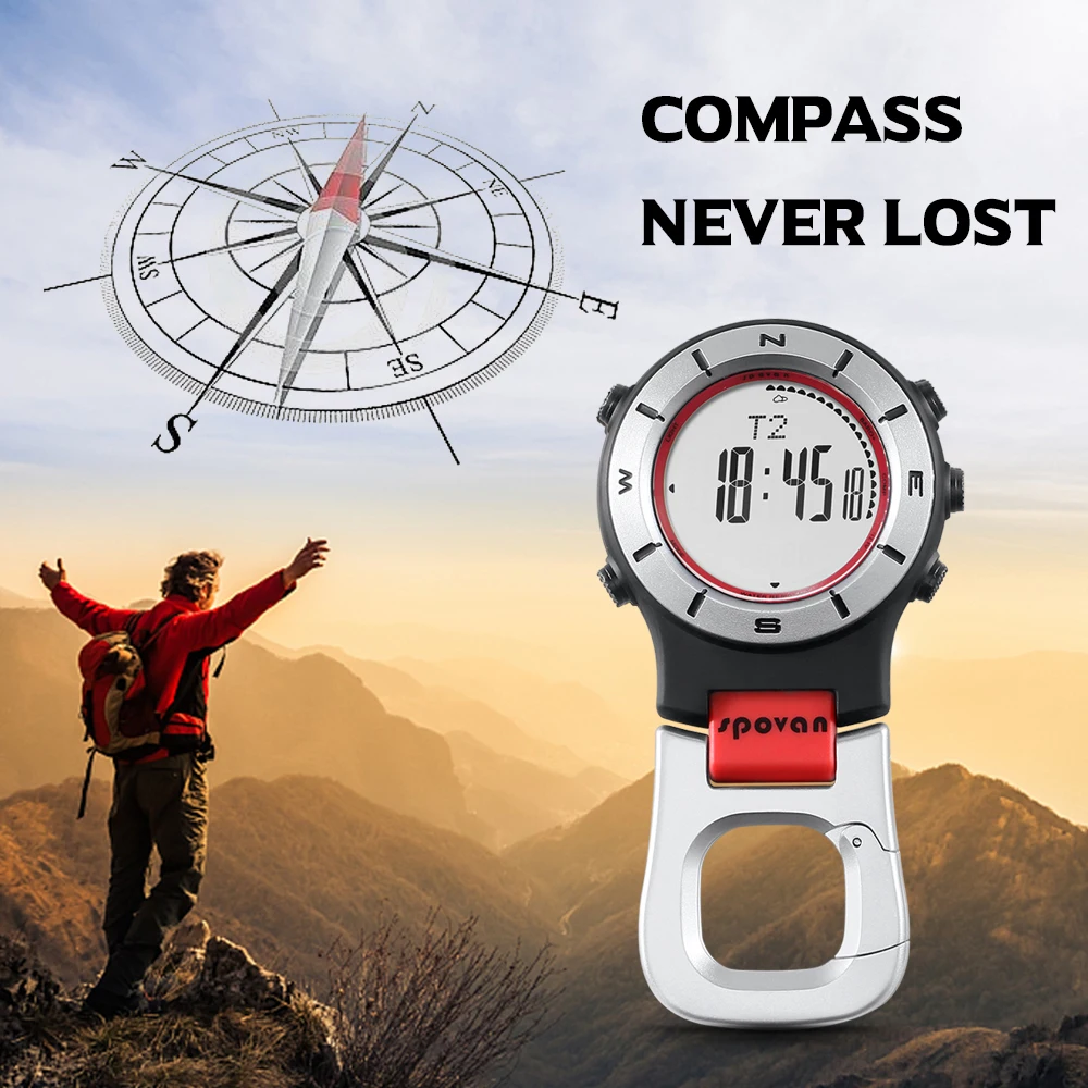 

SPOVAN Smart Watch Altimeter Barometer Compass Portable Compass Military High Quality Camping Climbing Outdoor Campass Tool