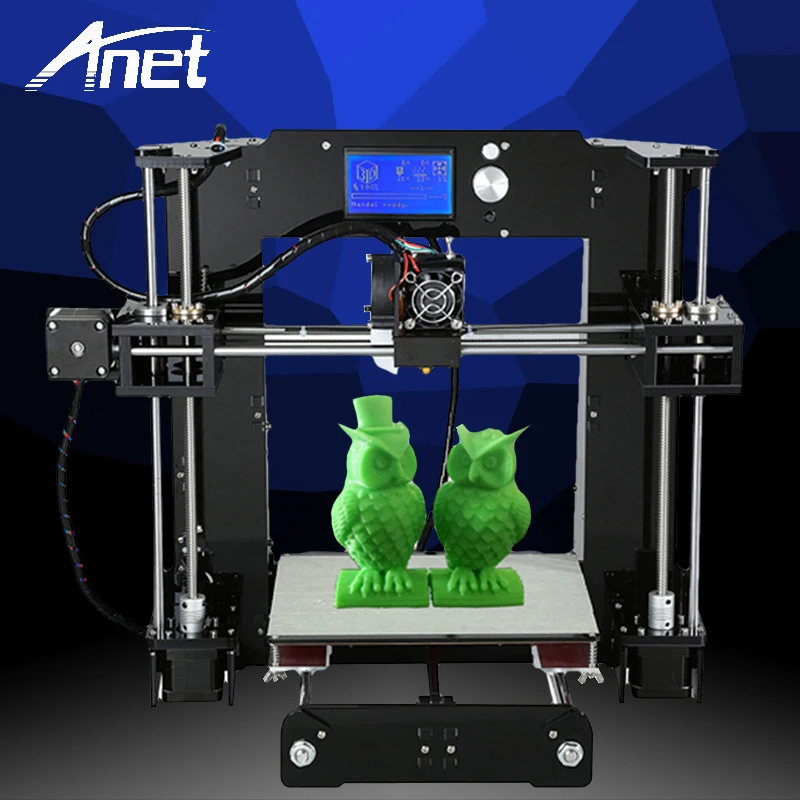 Anet DIY 3D принтер A6 модель высокая точность Prusa i3 Reprap Корабль из Москвы 16 Гб sd карта