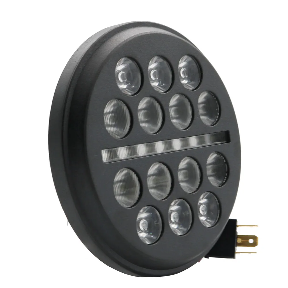 5 3/4 &quot5 75&quot Супер ярче ультра тонкий Мото LED Проекция фары черный для двигателя