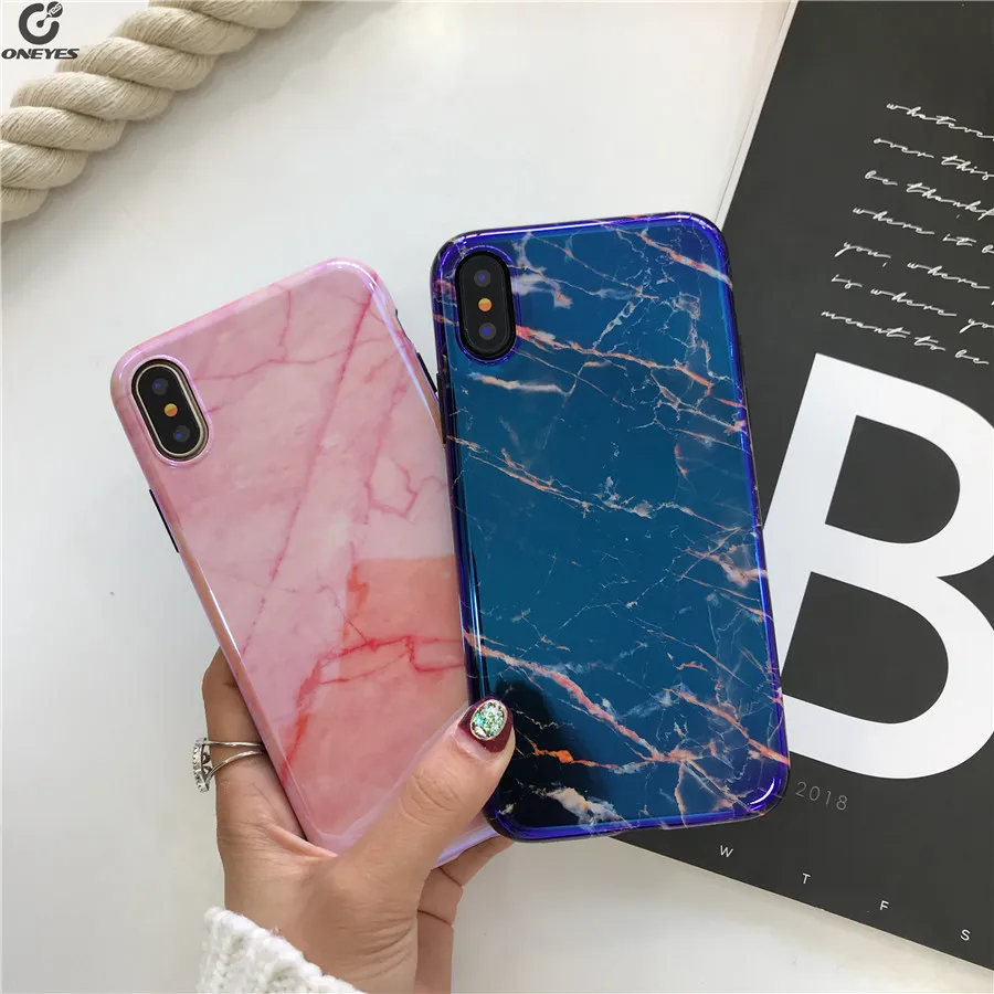 Мягкие Мрамор Телефон чехол на айфон 6 7 Plus плюс 8x10 6S случаях глянцевый кремния
