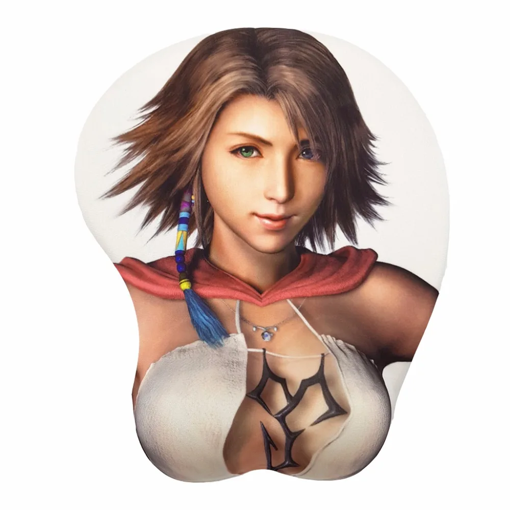 Final Fantasy Yuna 3D мягкий коврик для мыши с гелевой подставкой рук игровой мыши|mouse pad with