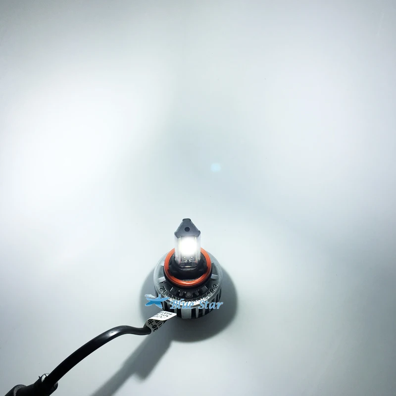 1 pair Automobiles lights 72W 6600LM LED H7 H8 H9 H11 9005/hb3 9006/hb4 6000K COB Car Headlight Bulbs Kit | Автомобили и