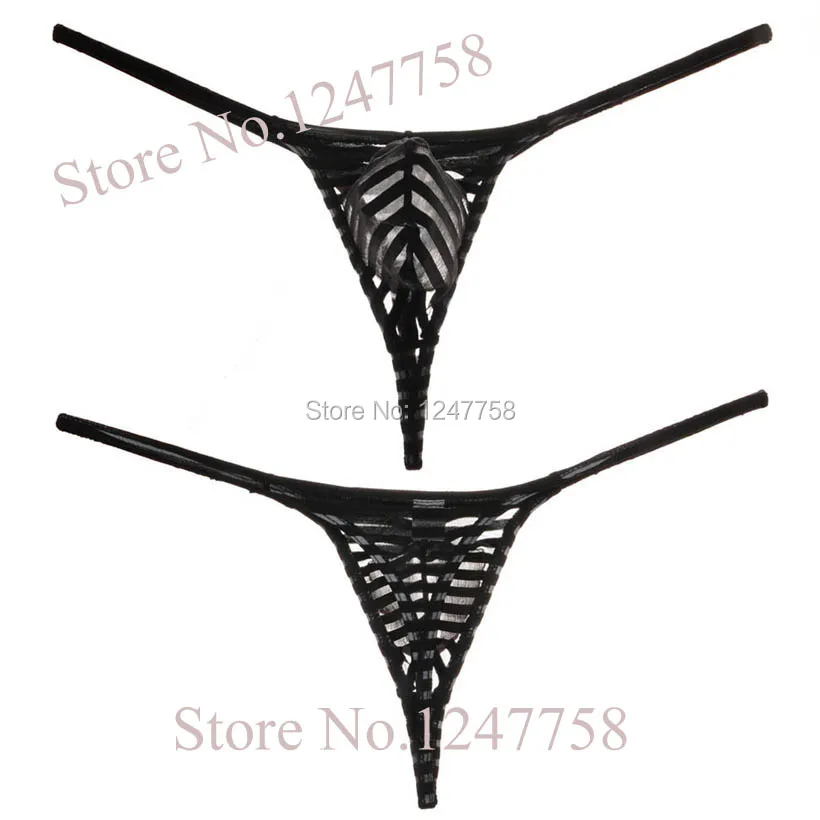 Мужские стринги в полоску однотонные сетчатые стринги|underwear bottom|underwear 18underwear package |