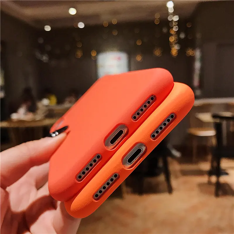 COOLY матовый оранжевый чехол для huawei P Smart 2019 на Honor 8X 8A 8C 6X7X8 9 10 Lite V20 9i 10i Мягкий
