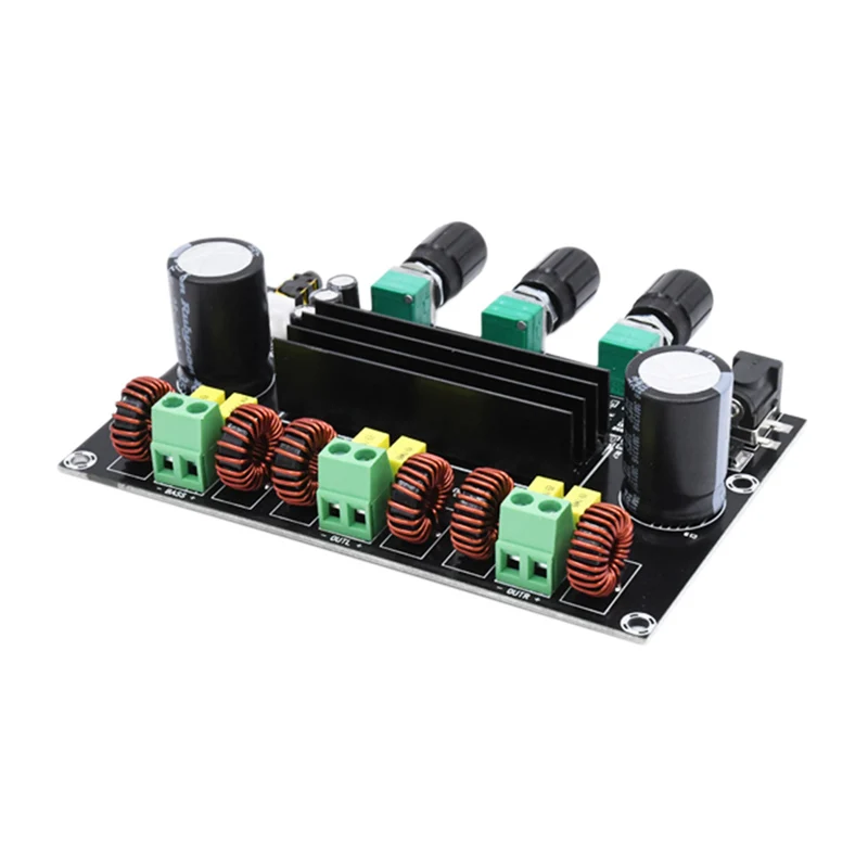 XH-M573 TPA3116D2 80W + 100W 2 1 Channel TPA3116 цифровой усилитель мощности | Электроника