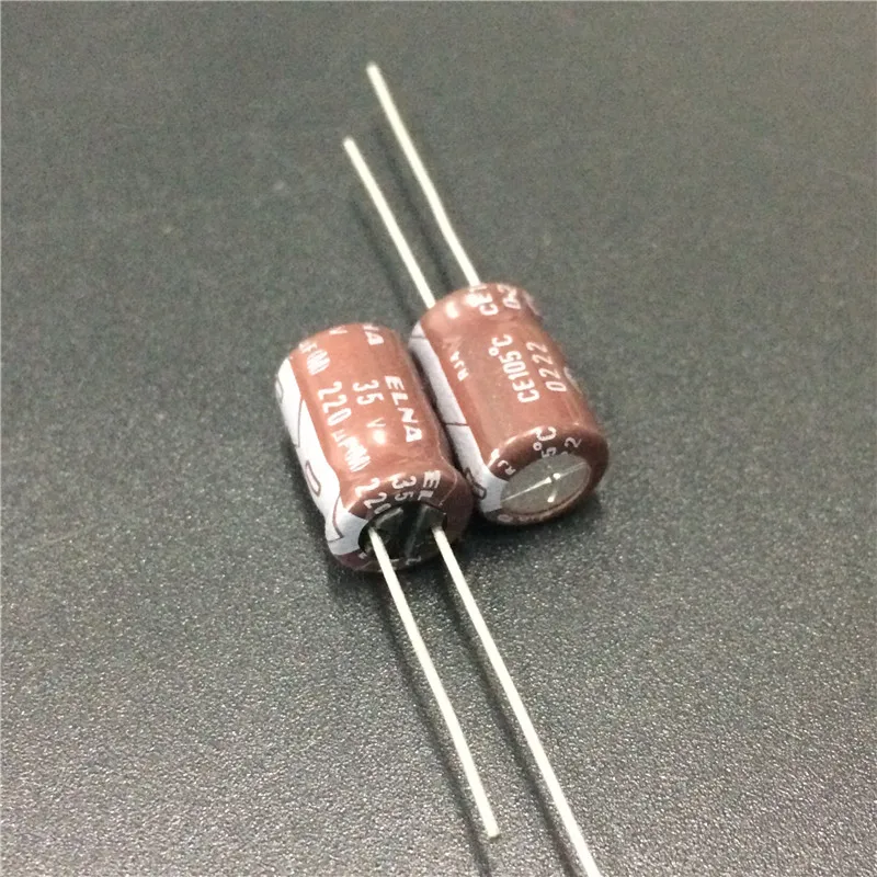 10 шт 220 мкФ 35 V ELNA Япония RJ4 серии 8x11 5 мм 35V220uF уровня звука