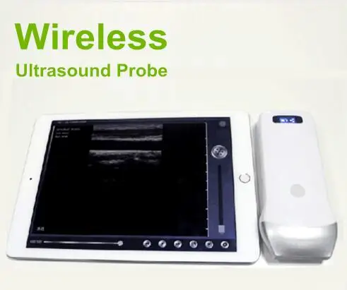 

3.5-10.0 Mhz 80-129 elements wireless ultrasound linear probe with Reverse harmonic function with FDA, CE and ISO free shipping