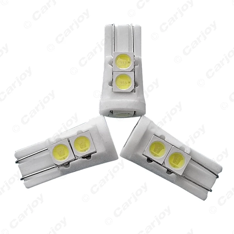 LEEWA 4pcs Super White Auto T10 194 168 5SMD 5050 Chip Ceramic Wedge Car LED Door Light Bulbs Marker Lamps 12V #CA4648 | Автомобили и