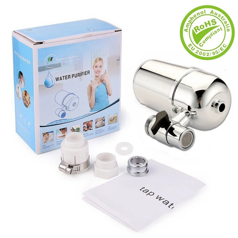 

Home Kitchen Faucet Water Purifier Filter Household Portable Water Purifier Filter Purification Rotary Splash-proof Faucet