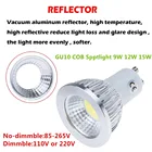 10X Высокая мощность GU10 9 Вт 12 Вт 15 Вт LED COB прожектор лампа gu10 теплый холодный белый 110 В 220 в светодиодное освещение