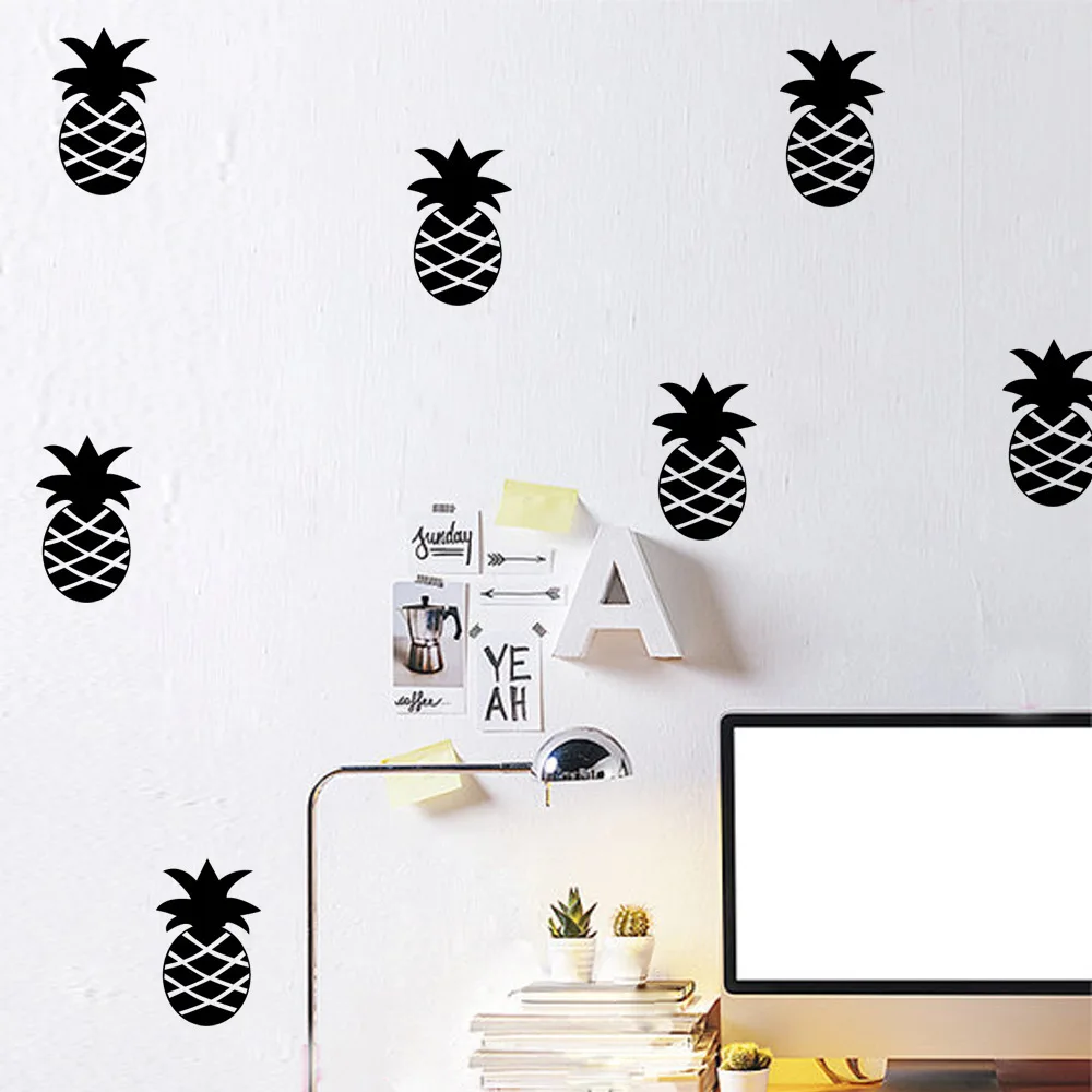 

Cartoon Pineapple Shape Wall Sticker For Kids Room Baby Rooms Gifts For Boys and Girls Wall Decals DIY Art Mural Wallpaper