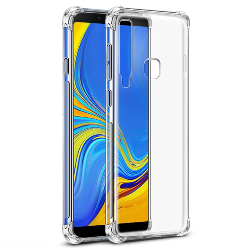 4 Corners Protection Shock Absorption Crystal Soft TPU Case for Samsung Galaxy S10e S10 Plus J4 Core M40 A40s A60 A80 A90 Cover | Мобильные