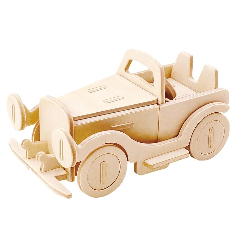 Robud DIY деревянный 3D головоломки сборки паззл на основании мультфильмов учебно