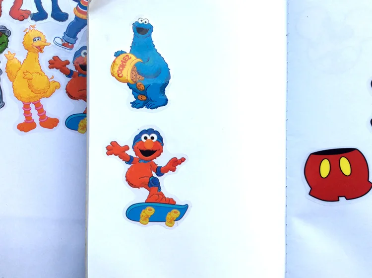 50 листов/партия серия seme street elmo bird водонепроницаемые seadoo аниме наклейки бомба
