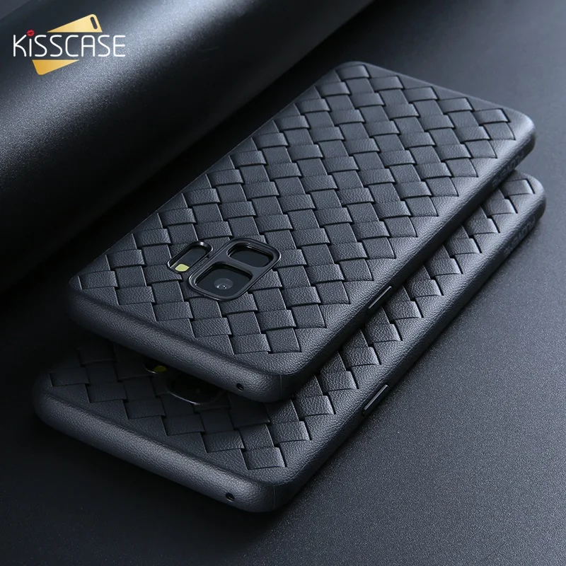 Чехол KISS мягкий чехол для телефона samsung Galaxy Note 10 Plus S10 S10E плетеный сетчатый S8 S9 8 9