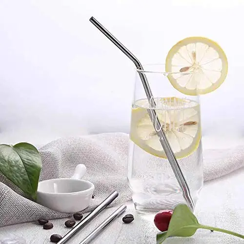 Stainless Steel Reusable Drinking Straws Metal with Brushes Environment-Friendly Straw | Дом и сад