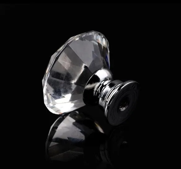 Бесплатная доставка подарок 10 шт./компл. 30 мм прозрачное стекло ручка для шкафа