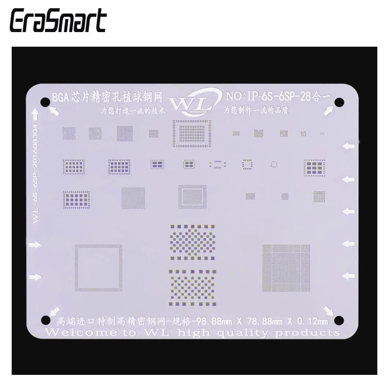 

For Iphone 6S/6SP 28 in 1 BGA Rework Reballing Stencil BGA Net