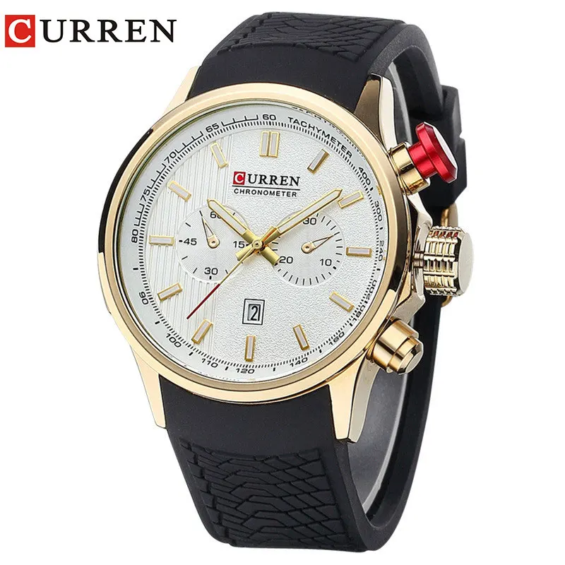 Оригинальные мужские часы Curren роскошные брендовые деловые кварцевые наручные