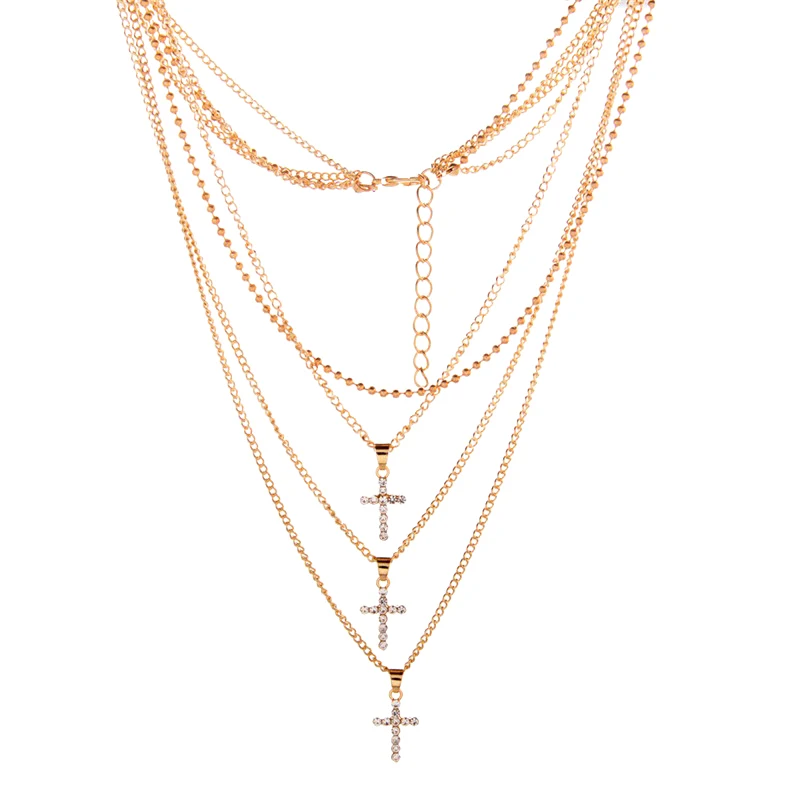 Цепочка с подвеской в виде Креста для женщин и девушек|cross pendant|chain chokercross pendant necklace