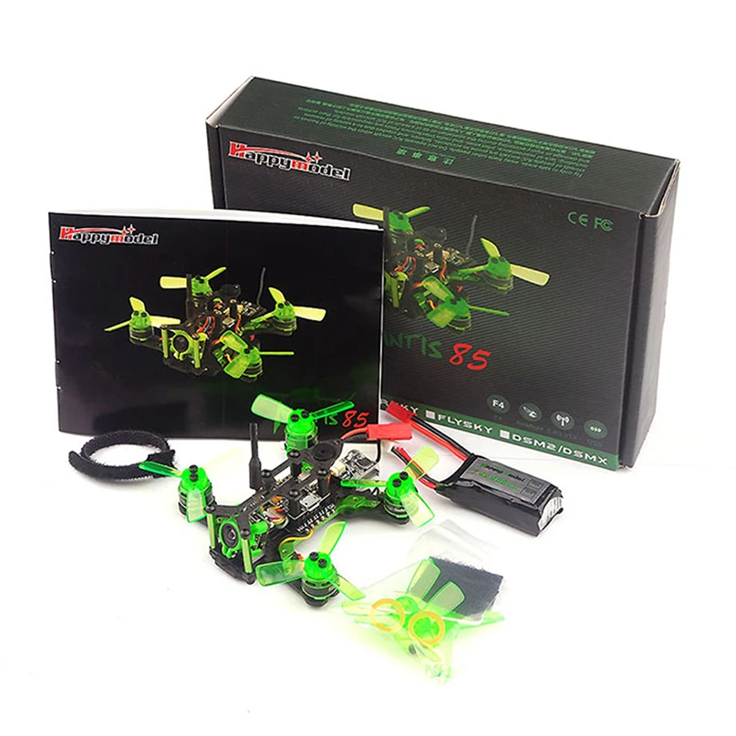 Гоночный Дрон Mantis 85 Micro FPV с приемником Frsky / Flysky F4 Контроллер полета часами TFT