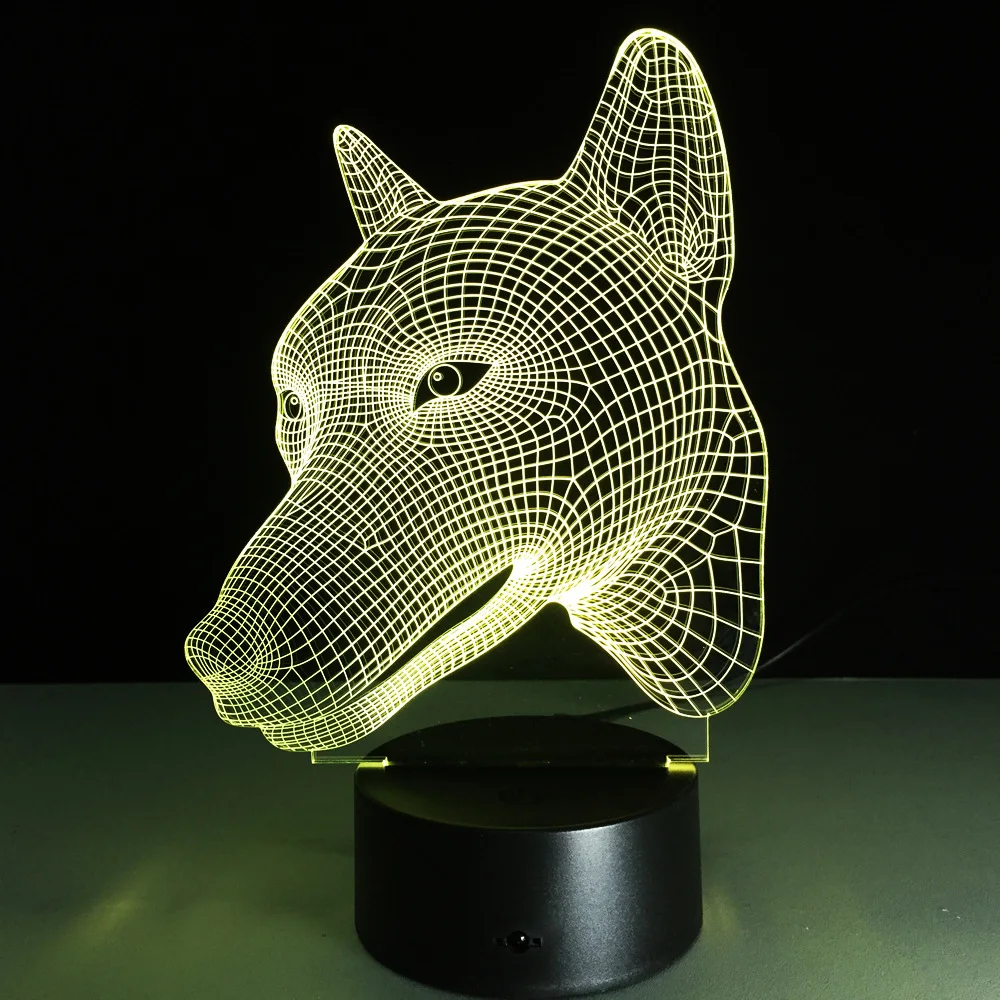 7 Красочные 3D визуальный сенсорный стол светильник светодиодный потолочный