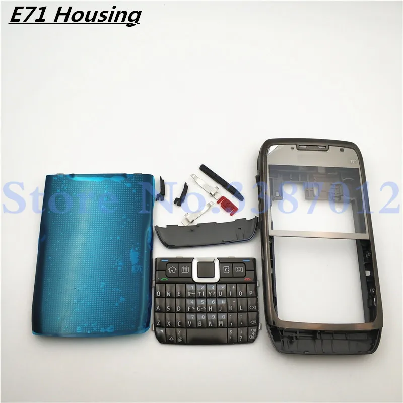 Хороший полный мобильный телефон корпус крышка батареи для Nokia E71+ клавиатура Лицевая панель