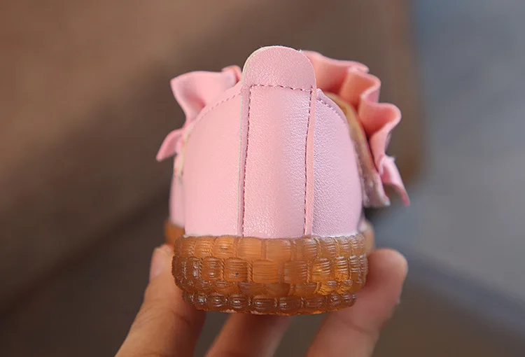 The girl Shoes Children's Shoe PU Kids Casual Flats Sneakers Toddler Boys Princess diamond soft bottom toddler shoes | Детская